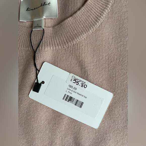 New Line & Dot Madrid Top / Vest In Pink Size L - Picture 5 of 11